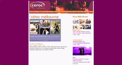Desktop Screenshot of cerocmelbourne.com.au